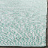 Safavieh Montauk 4'-0" x 6'-0" Rug in Ivory / Aqua
