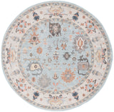 Safavieh Phoenix 500 6'-7" x 6'-7" Rug in Light Blue / Ivory Grey