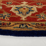 Safavieh Royalty 6'-6" x 6'-6" Rug in Navy / Rust