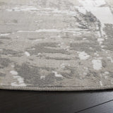 Safavieh Pyramid 6'-7" x 6'-7" Rug in Ivory Grey / Charcoal