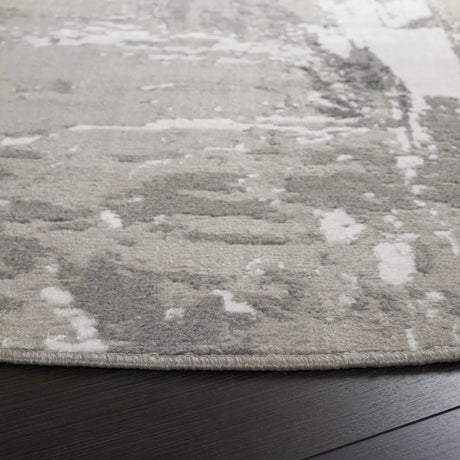 Safavieh Pyramid 6'-7" x 6'-7" Rug in Ivory Grey / Charcoal
