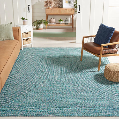 Safavieh Braided 10'-0" x 14'-0" Rug in Teal / Green