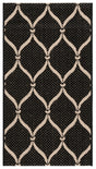 Safavieh Courtyard 2'-0" x 3'-7" Rug in Black / Beige