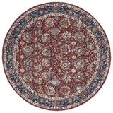 Safavieh Heirloom 700 6'-7" x 6'-7" Rug in Rust / Navy
