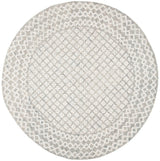 Safavieh Abstract 6'-0" x 6'-0" Rug in Ivory / Grey