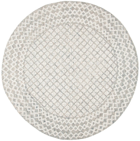 Safavieh Abstract 6'-0" x 6'-0" Rug in Ivory / Grey