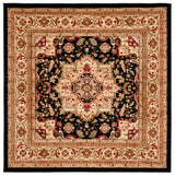 Safavieh Lyndhurst 6'-0" x 6'-0" Rug in Black / Beige