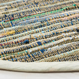 Safavieh Rag Rug 6'-0" x 6'-0" Rug in Rust / Gold