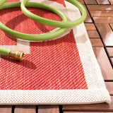 Safavieh Courtyard 5'-3" x 7'-7" Rug in Red