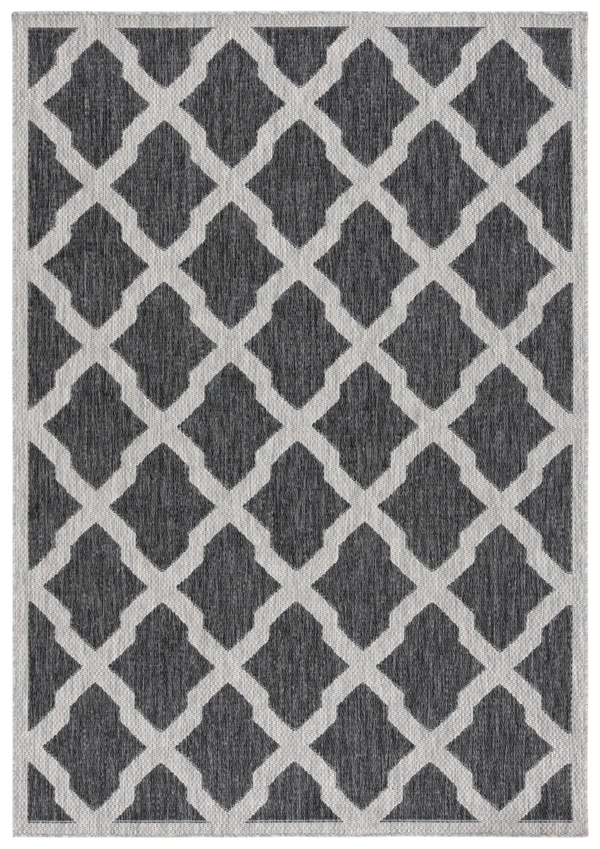 Safavieh Beach House 4'-0" x 6'-0" Rug in Charcoal / Grey