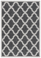 Safavieh Beach House 4'-0" x 6'-0" Rug in Charcoal / Grey