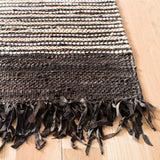 Safavieh Vintage Leather 5'-0" x 8'-0" Rug in Dark Brown / Multi