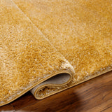 Surya Cloudy Shag Cdg-2323 Brass, Light Wood, Camel, Tan Rug.