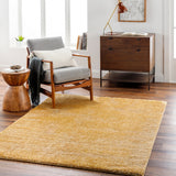 Surya Cloudy Shag Cdg-2323 Brass, Light Wood, Camel, Tan Rug.