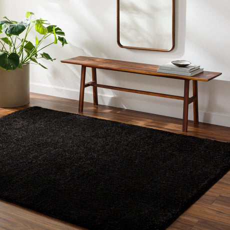 Surya Cloudy Shag Cdg-2324 Jet Black Rug.