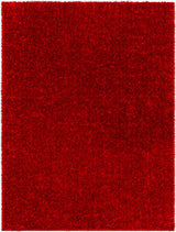 Surya Cloudy Shag Cdg-2325 Dark Red, Bronze Rug.