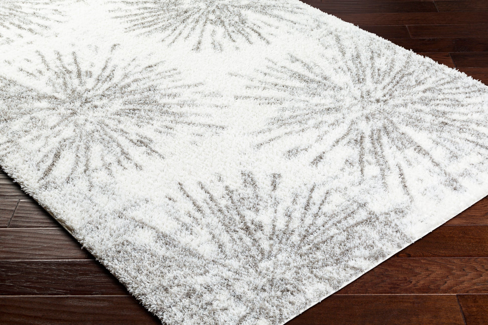 Surya Cloudy Shag Cdg-2327 Off-White, Light Silver, Light Grey, Pale Slate, Silver Area Rug