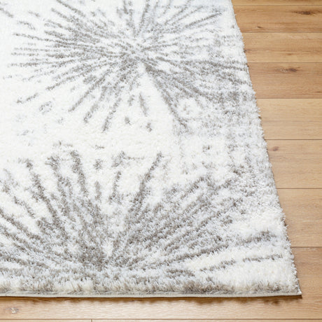 Surya Cloudy Shag Cdg-2327 Off-White, Light Silver, Light Grey, Pale Slate, Silver Rug.