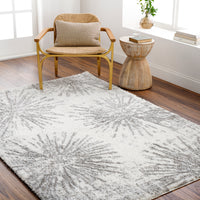 Surya Cloudy Shag Cdg-2327 Off-White, Light Silver, Light Grey, Pale Slate, Silver Area Rug