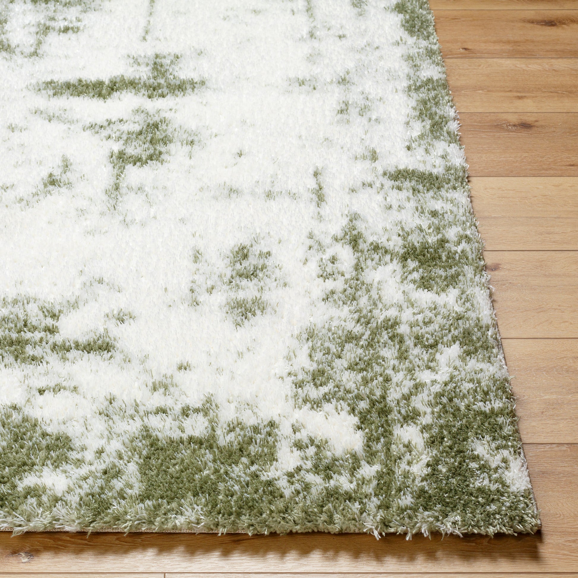 Surya Cloudy Shag Cdg-2329 Light Grey, Sage, Ash Area Rug