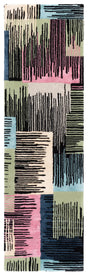 Safavieh Fifth Avenue 2'-3" x 8'-0" Rug in Black / Pink