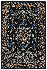 Safavieh Micro-Loop 2'-0" x 3'-0" Rug in Black / Green