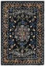 Safavieh Micro-Loop 2'-0" x 3'-0" Rug in Black / Green