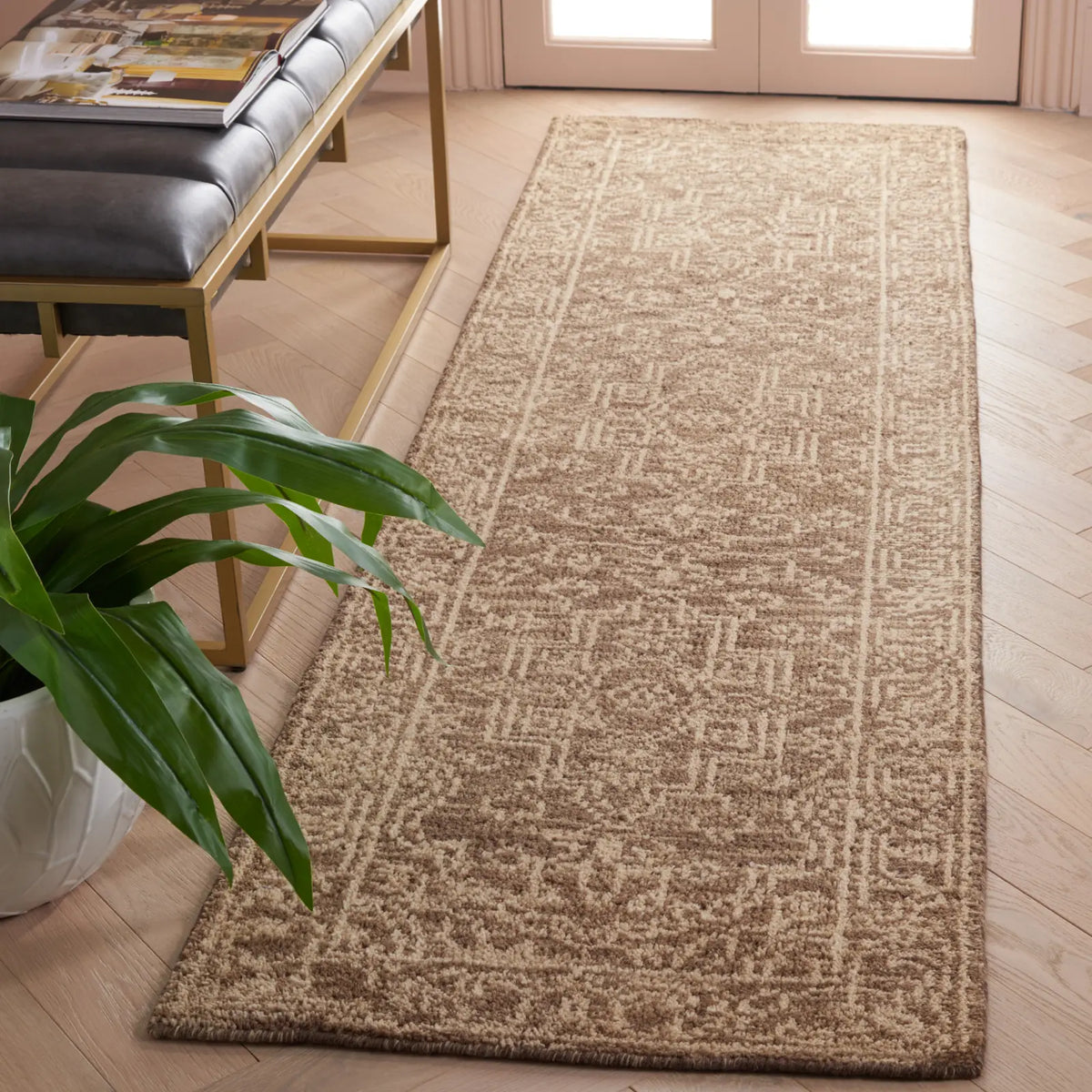 Safavieh Kenya 2'-3" x 8'-0" Rug in Brown / Beige