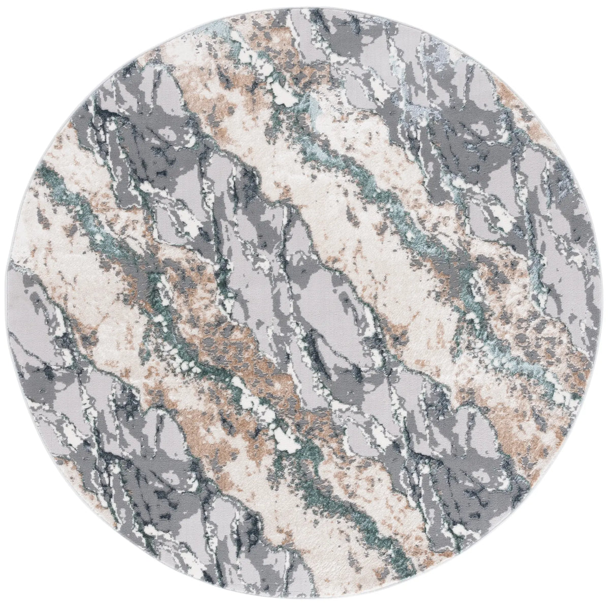 Safavieh Alenia 100 6'-7" x 6'-7" Rug in Grey / Blue