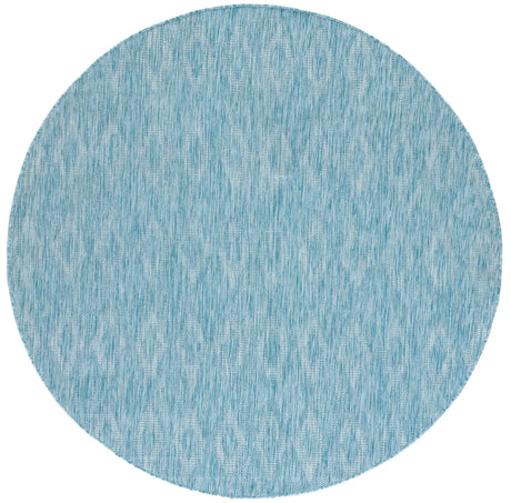 Safavieh Courtyard 5'-3" x 5'-3" Rug in Aqua / Aqua