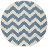 Safavieh Courtyard 5'-3" x 5'-3" Rug in Blue / Beige