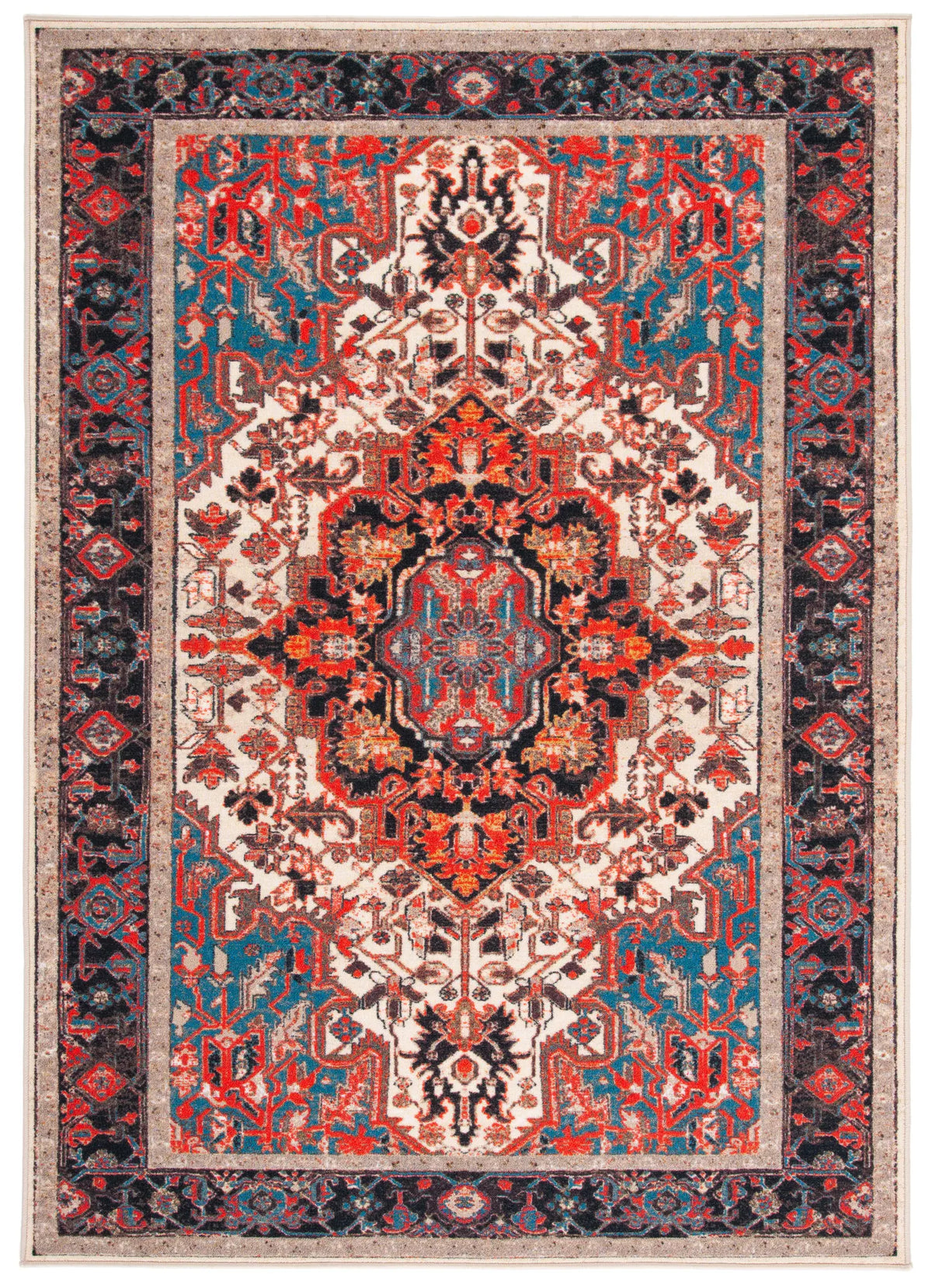Safavieh Journey 4'-4" x 6'-0" Rug in Ivory / Red