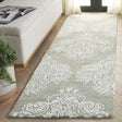 Safavieh Glamour 2'-3" x 8'-0" Rug in Sage / Ivory
