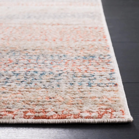 Safavieh Madison 800 4'-5" x 6'-5" Rug in Ivory / Blue Rust