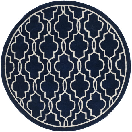 Safavieh Chatham 5'-0" x 5'-0" Rug in Dark Blue / Ivory