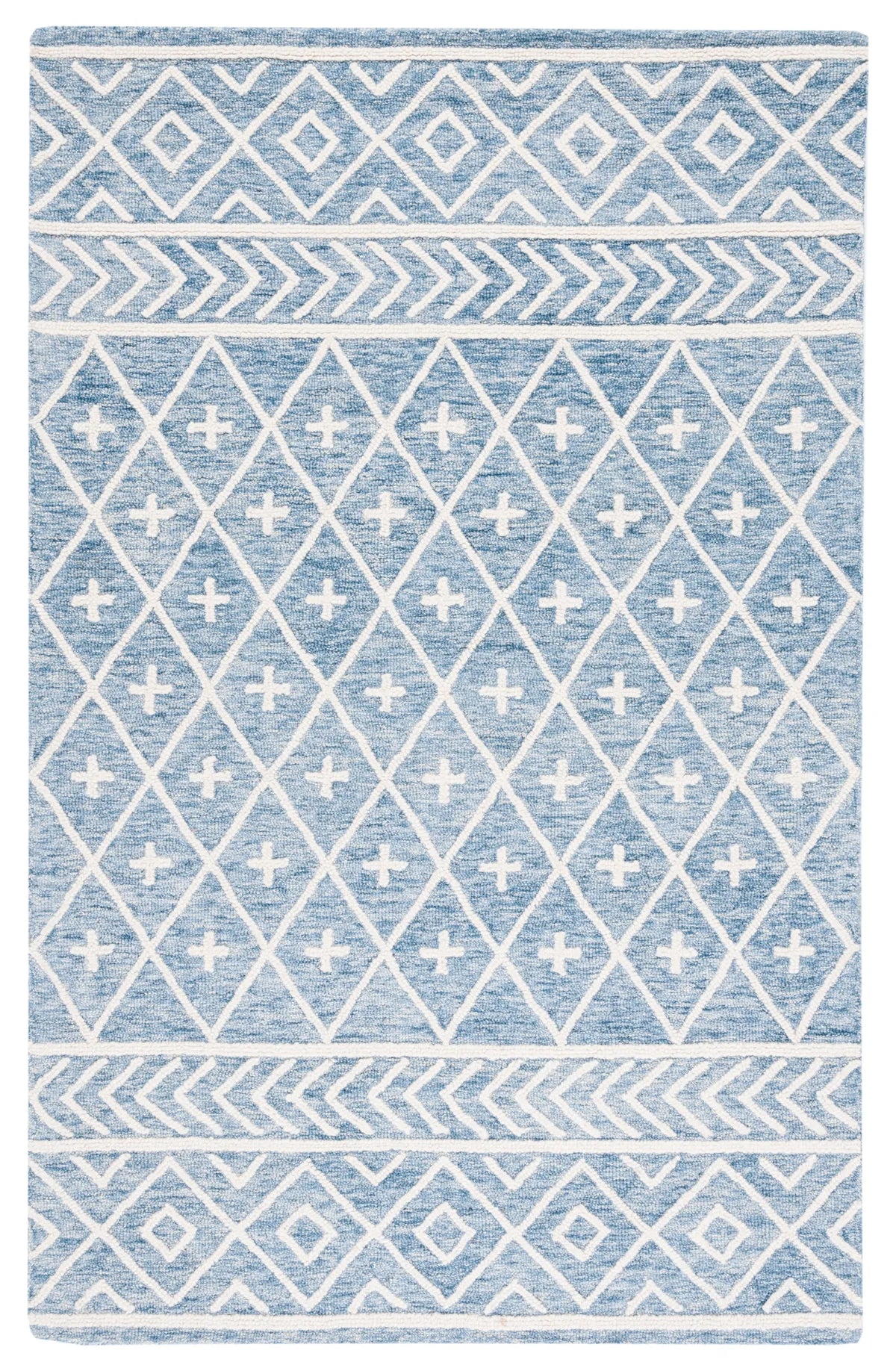 Safavieh Metro 4'-0" x 6'-0" Rug in Blue / Ivory