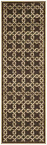 Safavieh Martha Stewart 2'-7" x 8'-2" Rug in Chocolate / Cream