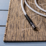 Safavieh Courtyard 6'-7" x 9'-6" Rug in Dark Beig / Beige