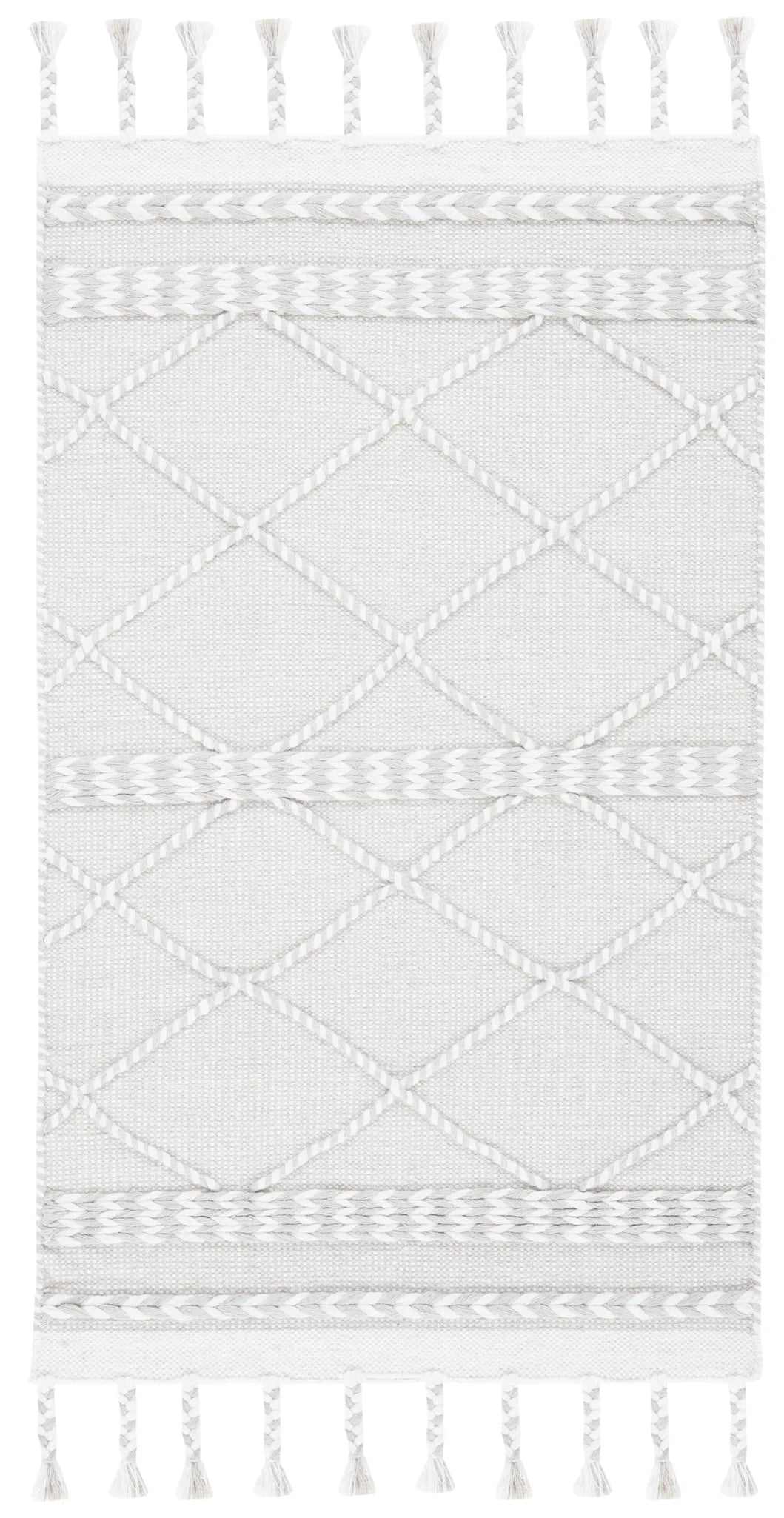 Safavieh Casablanca 3'-0" x 5'-0" Rug in Silver / Ivory