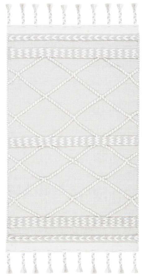 Safavieh Casablanca 3'-0" x 5'-0" Rug in Silver / Ivory