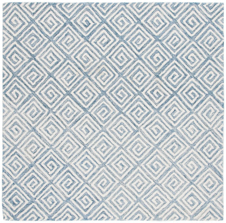 Safavieh Metro 6'-0" x 6'-0" Rug in Light Blue / Ivory