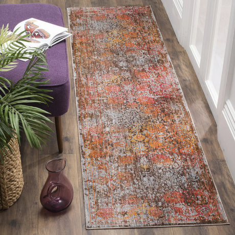Safavieh Vintage Persian 2'-2" x 10'-0" Rug in Brown / Multi