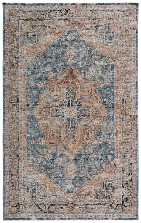 Safavieh Silverado 4'-0" x 6'-0" Rug in Blue / Rust