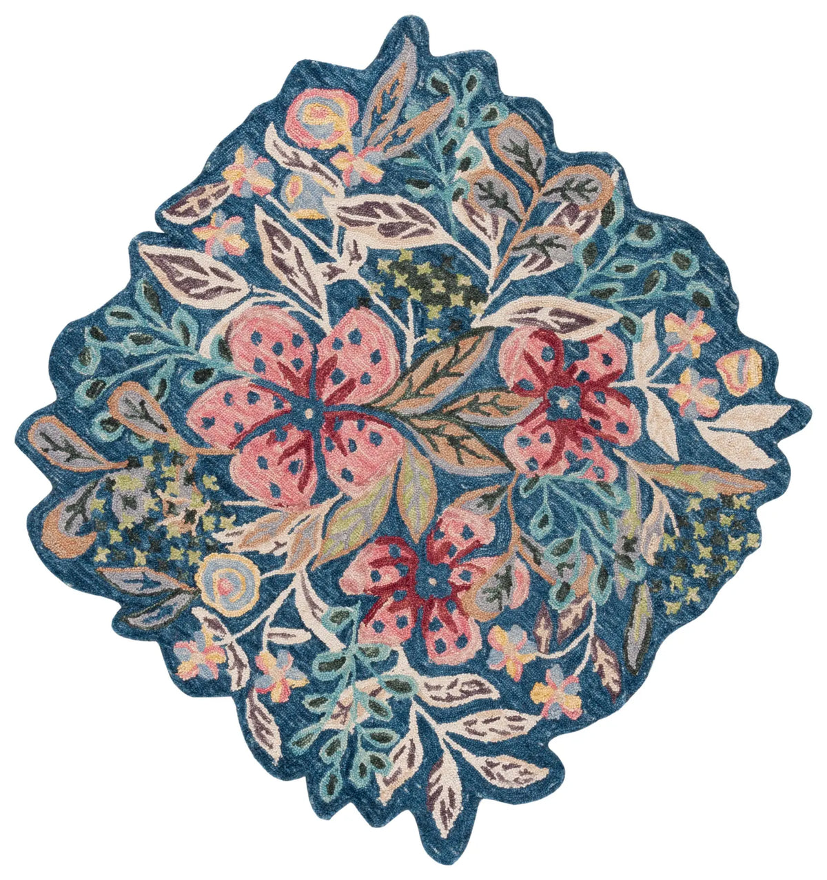 Safavieh Jardin 5'-0" x 5'-0" Rug in Blue / Pink