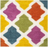Safavieh Sgk-Shag Kids 6'-7" x 6'-7" Rug in Ivory / Multi