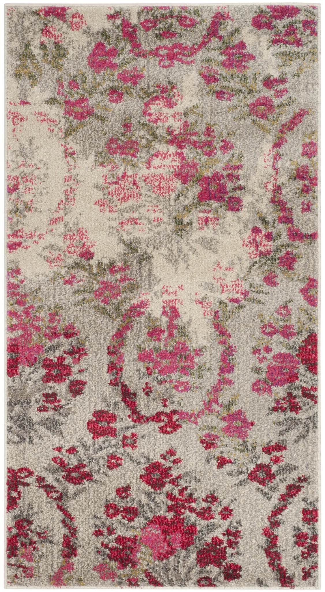 Safavieh Monaco 2'-2" x 4'-0" Rug in Ivory / Pink