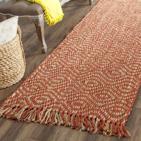 Safavieh Natural Fiber 2'-6" x 10'-0" Rug in Rust