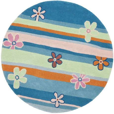 Safavieh Safavieh Kids 4'-0" x 4'-0" Rug in Blue / Multi