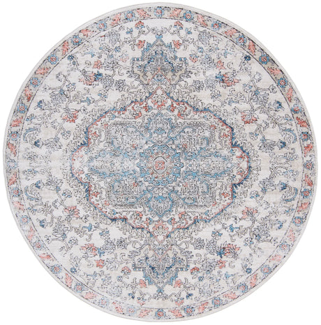 Safavieh Oregon 800 6'-7" x 6'-7" Rug in Grey / Blue