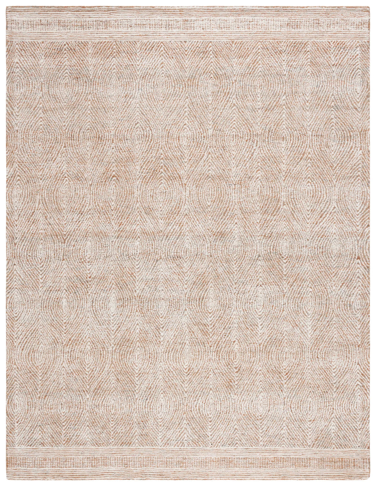 Safavieh Abstract 10'-0" x 14'-0" Rug in Ivory / Rust